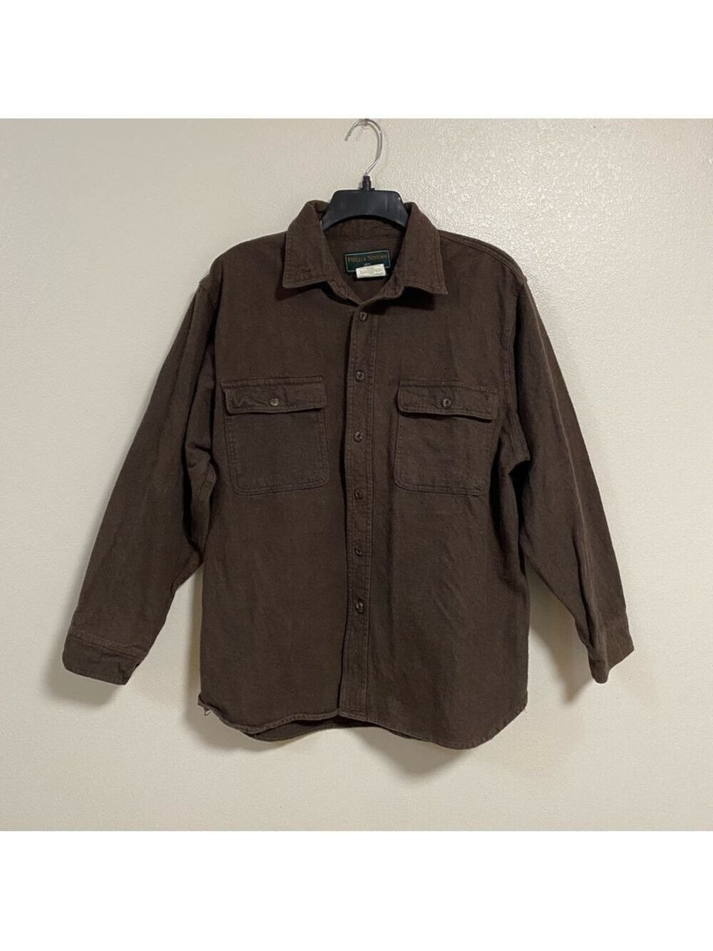 Field & Stream Shacket Men’s Size Medium Dark Brown Button up Shirt Jacket